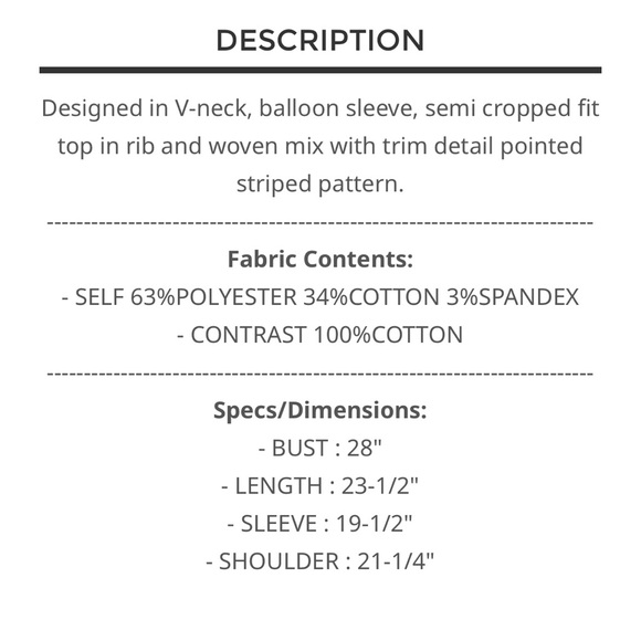 POL Striped Brown and Cream Top - Picture 7 of 7